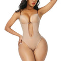 U-Plunge Bra Backless Thong Bodysuit